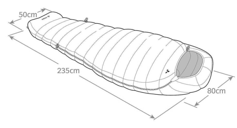 Daunenschlafsacke | VAUDE Rotstein 200 - Daunenschlafsack Navy