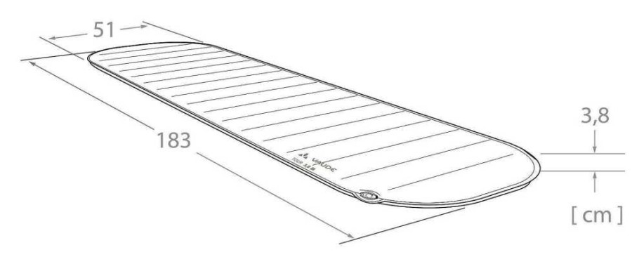 Isomatten | VAUDE Tour 3.8 M - Isomatte Redwood