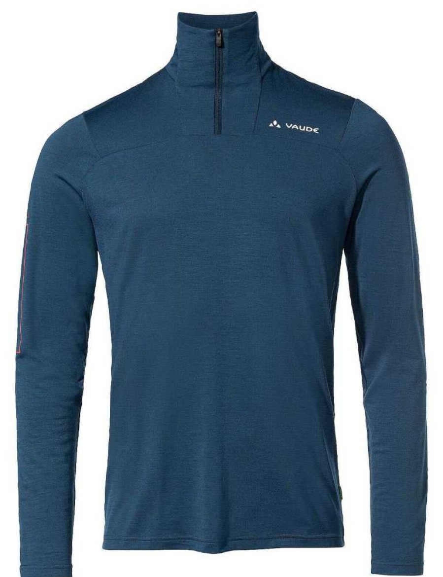 Pullover, Hoodies, Shirts | VAUDE Monviso Merino Langarm Halfzip T-Shirt Herren