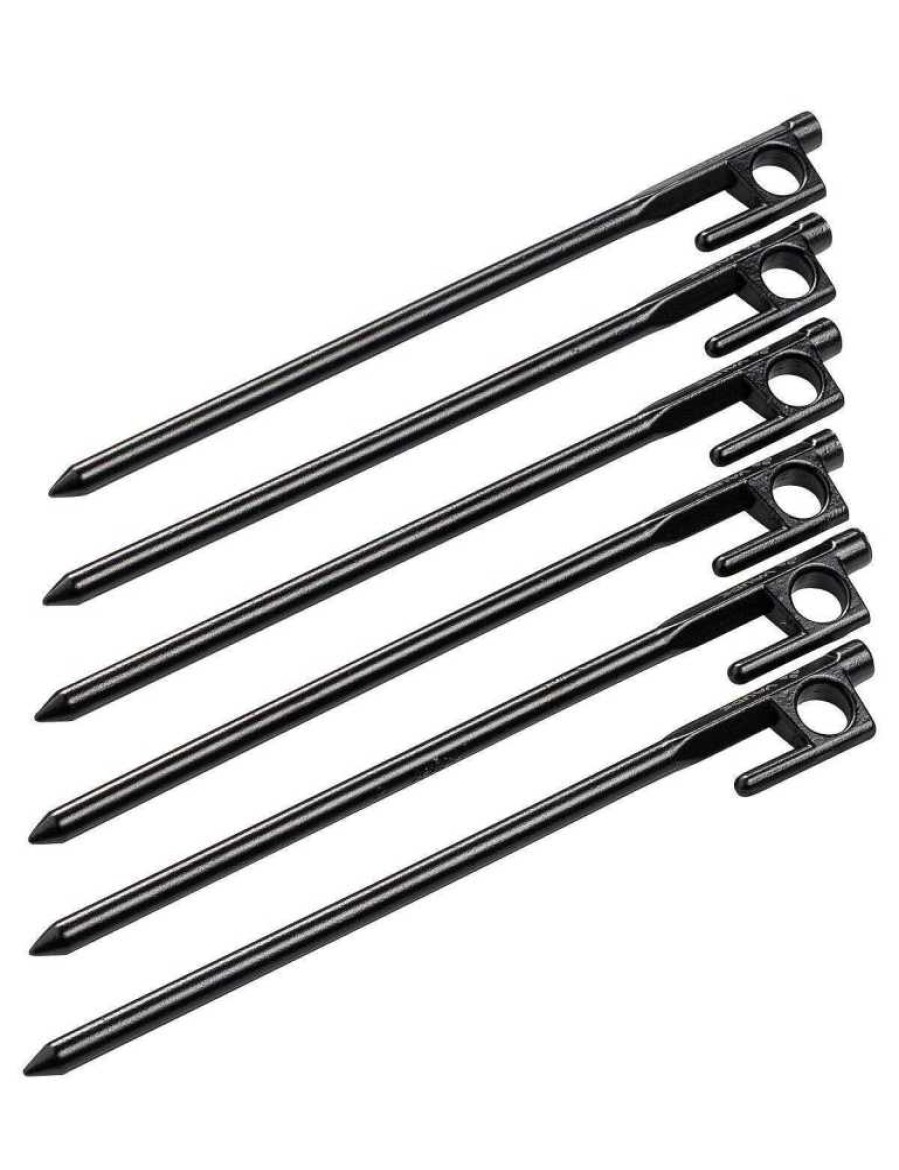 Zelt Zubehor | VAUDE Cast-Iron Pin 20 Cm (6 Stuck) - Heringe Black