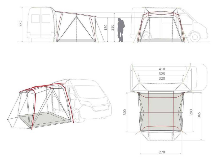 Autozelte | VAUDE Drive Pavillon Autozelt Sand