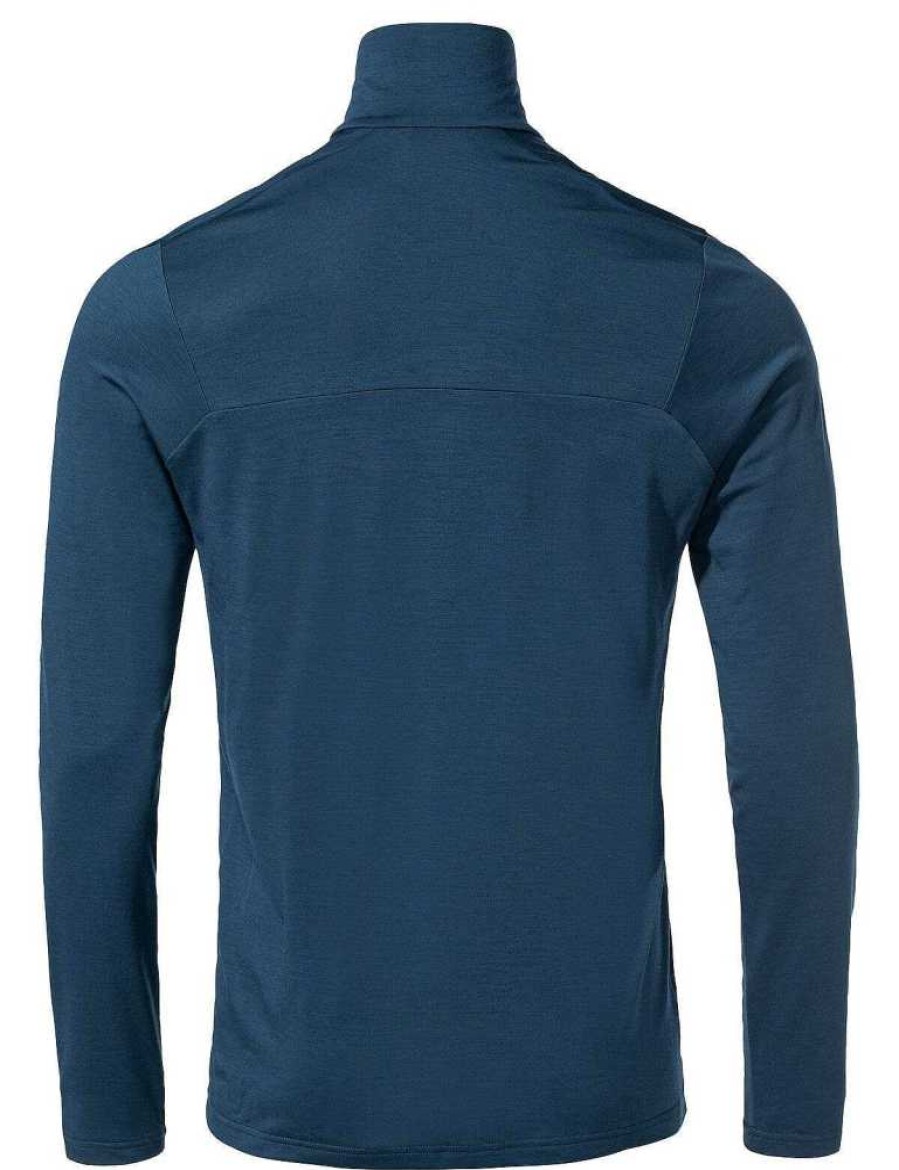 Pullover, Hoodies, Shirts | VAUDE Monviso Merino Langarm Halfzip T-Shirt Herren