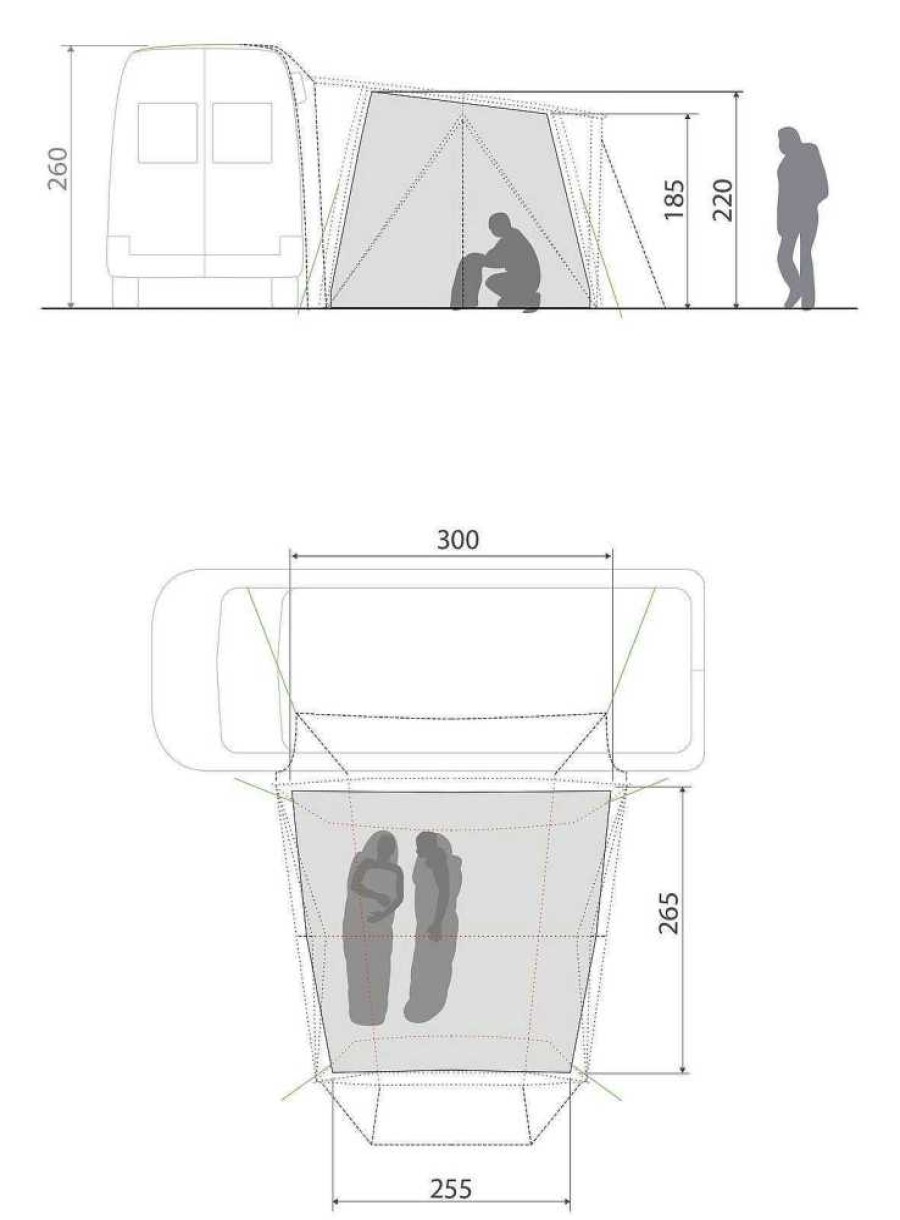 Autozelte | VAUDE Drive Pavillon Autozelt Innenzelt Sand