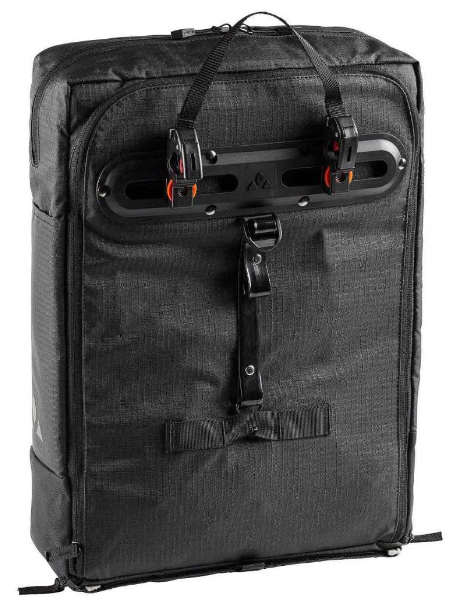 Gepacktragertaschen | VAUDE Cyclist Pack Waxed - Rucksack Fahrradtasche Black