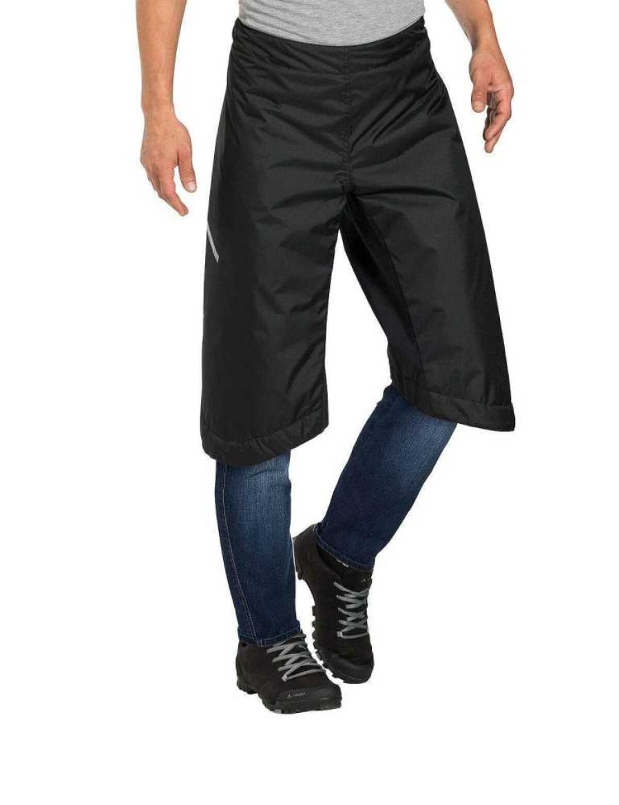 Fahrradbekleidung | VAUDE Bike Padded Chaps Uberzieh-Hose Black